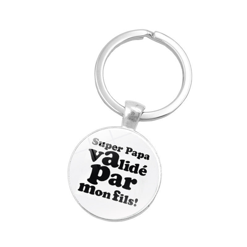 Wholesale Father's Day Zinc Alloy Keychain
